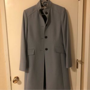 Tahari baby blue wool pea coat